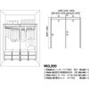 内部ユニットFiTIO 側面棚柱タイプ クローゼットI型プラン6D450 大建工業