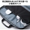 BM-F07XGY パソコンケース 14/15.6インチ PCバッグ 取っ手付き 衝撃吸収 軽量 ダブルファスナー 撥水加工 エレコム 15687939