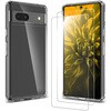 Google Pixel 7a ハイブリッドケース+ガラスフィルム2枚 セット クリア&スタンダードサイズ スーパークリア MSソリューションズ