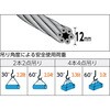 TWD-12S2.5 玉掛けワイヤロープ 段落とし (サツマ加工) TRUSCO 16251838