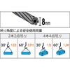 TWD-8S4 玉掛けワイヤロープ 段落とし (サツマ加工) TRUSCO 16252285