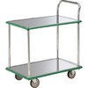 SUS-104NU ステンレス製運搬車(片袖2段タイプ) TRUSCO 16278176