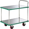 SUS-304NU ステンレス製運搬車(片袖2段タイプ) TRUSCO 16278185