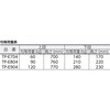 TP-E704 帯電防止性樹脂運搬車グランカート(片袖2段タイプ) TRUSCO 16279585