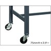 BE-0960C75 軽荷重作業台 BE型(125kg、Φ75キャスター付)ポリ化粧天板 TRUSCO 16282954