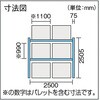 1D-25B25-09-2B 重量パレットラック 1000kg用 TRUSCO 16286278