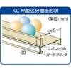 KC-5100M 区分棚KC-M型(ボルト式、前あたり付・100kgタイプ、間口875mm) TRUSCO 16288563