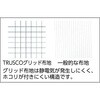 TCLGJ-W-LL クリーンルーム用ウェア(制電糸グリッド仕様) TRUSCO 16291126
