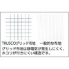 TCOGF-B-3L クリーンルーム用つなぎ服(制電糸グリッド仕様) フード付 TRUSCO 16291266