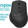 Rapoo MT550 Bluetooth5.0 Bluetooth4.0 Bluetooth3.0 / 2.4GHz }`foCXΉ CX}EX dr  MT550G-BK