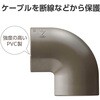 LD-GAM27MBR 配線カバー モール 接続ユニット 曲ガリ 【 床用モール LD-GA1207MBR 専用 】 エレコム 16398640