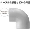 LD-GAM27MGY 配線カバー モール 接続ユニット 曲ガリ 【 床用モール LD-GA1207MGY 専用 】 エレコム 16398649
