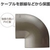 LD-GAM37MBR 配線カバー モール 接続ユニット 曲ガリ 【 床用モール LD-GA1307MBR 専用 】 エレコム 16398667