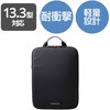 ZSB-IBTHVL13BK パソコンケース 13.3/14インチ ZEROSHOCK 取っ手付き 縦型 PCバッグ 衝撃吸収 スリム ダブルファスナー ZEROSHOCK エレコム 16398755