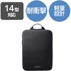 ZSB-IBTHVL14BK パソコンケース 13.3/14インチ ZEROSHOCK 取っ手付き 縦型 PCバッグ 衝撃吸収 スリム ダブルファスナー ZEROSHOCK エレコム 16398798