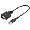 USB - RS232Cシリアル変換ケーブル/ストレート/30cm/1ポート D-Sub 9 ピン/オス・オス/FTDI FT232R/COM番号保持機能/ESD保護/各種OS対応/DB9コンバーター StarTech.com