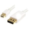 MDP2DPMM2MW Mini DisplayPort - DisplayPort 1.2変換ケーブル/2m/4K60Hz/21.6Gbps HBR2/mDPオス - DPオス/ホワイト/モニター アダプターケーブル StarTech.com 16459610