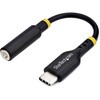 USB-C - 3.5mmオーディオ変換アダプター/12.7cmケーブル/32bit DAC Hi-Fi音質/USB Type-C Thunderbolt互換/ヘッドフォン ヘッドセット対応/ノートPC タブレット スマートフォン対応 StarTech.com