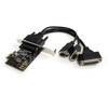 RS232C シリアルインターフェースカード/PCI Express x1/2x DB9 + 1x パラレル/16C450/16C550 UART/標準&ロープロファイル/Windows Linux/PCIe DB9 変換アダプター StarTech.com