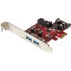 PCI Express拡張カード/PCIe 2.0 x1/4ポート USB-A 3.2 Gen 1 5Gbps/外2口+内2口/Type-A増設 インターフェース アダプター 拡張ボード/Windowsのみ StarTech.com
