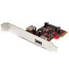 PEXUSB3S11 PCI Express拡張カード/PCIe 2.0 x1/2ポートUSB-A 3.2 Gen 1 5Gbps/外1口+内1口/Type-A増設 インターフェース アダプター 拡張ボード/Windowsのみ StarTech.com 16460380