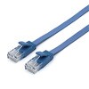 Cat6A フラットLANケーブル 3.0m ブルー 日本トラストテクノロジー