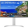27インチ 4Kワイド液晶ディスプレイ(3840x2160/IPS/アンチグレア/HDMIx2/DP/チルト/高さ調整/ピボット/3年保証) LG