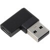 USBアダプタ Aオス - Cメス 右L型 10Gbps アイネックス