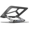 360° Rotating Laptop Stand with Hub(2xUSB3.0 + HDMI2.0 + Gigabit Ethernet + PD100W) UNITEK