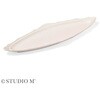 STUDIO M クラポティ オーバルプレート 白マット cotta