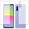 液晶保護フィルム SONY Xperia 10 IV SO-52C SOG07 [ 両面セット用 ]高硬度9H ブルーライトカット メディアフューチャー