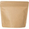 チャック付きスタンド袋 100g インナーバルブ付 茶クラフト cotta