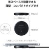 W-QA28NV ワイヤレス充電器 Qi 認証 12W/10W/7.5W/5W 卓上 充電器 ケーブル付属 1m 置くだけ充電 薄型 コンパクト エレコム 17152007