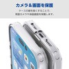PM-A25SHVCG1CR iPhone 17e / 16e ケース ハイブリッド 衝撃吸収 カメラレンズ保護設計 メタルステッカー付 背面ガラス 硬度9H エレコム 17319955