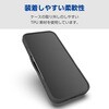 PM-A25SHVCKBK iPhone 16e ケース ハイブリッド 衝撃吸収 カメラレンズ保護設計 メタルステッカー付 硬度5H エレコム 17319989