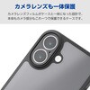 PM-A25SHVCKKPBK iPhone 17e / 16e ケース ハイブリッド 衝撃吸収 カメラレンズ保護カバー メタルステッカー付 硬度5H 極限保護 エレコム 17320025