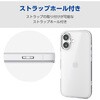 PM-A25SHVCKMCR iPhone 17e / 16e ケース ハイブリッド 衝撃吸収 カメラレンズ保護設計 メタルステッカー付 背面マット エレコム 17320050