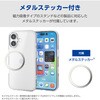 PM-A25SHVCKMCR iPhone 17e / 16e ケース ハイブリッド 衝撃吸収 カメラレンズ保護設計 メタルステッカー付 背面マット エレコム 17320050