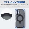 PM-A25SMAGSTBK iPhone 17e / 16e ケース ハイブリッド カバー 衝撃吸収 磁力吸着ワイヤレス充電対応 360度回転スタンド機能付 エレコム 17320208