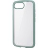 PM-A25STSLFCGN iPhone 17e / 16e ケース ハイブリッド カバー 衝撃吸収 軽量 薄型 背面カメラ保護 メタルステッカー付 エレコム 17320391