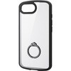 PM-A25STSLFCRBK iPhone 17e / 16e ケース ハイブリッド カバー 衝撃吸収 軽量 カメラレンズ保護設計 リング付 スタンド機能付 エレコム 17320497