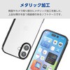 PM-A25SUCTMBK iPhone 17e / 16e ケース ソフト カバー 衝撃吸収 薄型 カメラレンズ保護設計 メタルステッカー付 エレコム 17320601