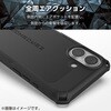 PM-A25SZEROBK iPhone 17e / 16e ケース ハイブリッド カバー 衝撃吸収 カメラレンズ保護設計 ストラップホール付 フィルム付 エレコム 17320707