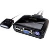 USBキーボード&PS/2キーボード コンボ対応 USBマウス・アナログディスプレイ対応 PC2台用 パソコン自動切替器 corega(コレガ)