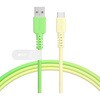 グラデーションケーブル 急速充電 データ転送対応 USB-A to USB-C 1m メロンクリームソーダ MOTTERU
