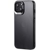 (簡易包装)iPhone 13 スタンド付耐衝撃ハイブリッドケース「SHELL STAND」 フロストブラック MSソリューションズ