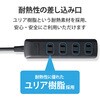 T-K1A-2425WH 電源タップ 延長コード 4個口 2P 雷ガード スイングプラグ エレコム 17978512