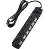 T-K5A-2625BK 電源タップ 延長コード 6個口 2P 個別スイッチ 雷ガード 熱に強い二重構造 スイングプラグ コンセント エレコム 17978652