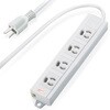 T-ECOH3410NM 電源タップ 延長コード 4個口 3P 2P変換アダプタ付 マグネット RoHS準拠 抜け止め 熱に強い二重構造 コンセント エレコム 17983315
