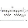 T-WRMK3850LG/RS 電源タップ 3P 8個口 マグネット付 抜け止め 雷サージ防止 固定用フック穴付き 熱に強い二重構造 工事用 RoHS OAタップ エレコム 17983516